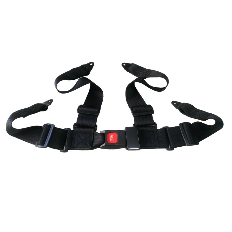 Harnais de sécurité 4 points avec boucle métal taille S et M pour fauteuil roulant
