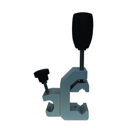 Etau universel pour tige porte sérum pour fauteuil roulant