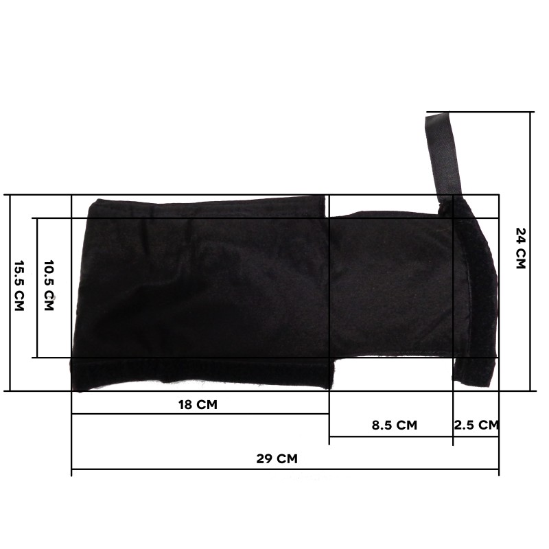 Kit de protections de châssis vinyle pour avant de fauteuil roulant