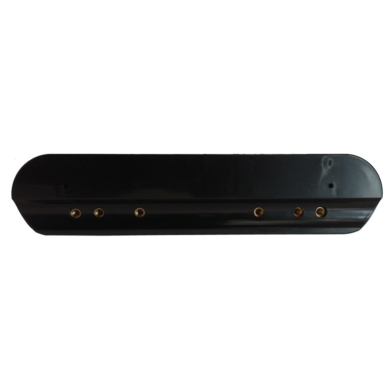 Manchette accoudoir ABS/EVA 254x55x34 mm six fixations M5 pour fauteuil roulant