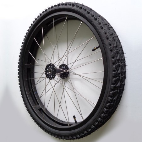 Roue Sport VTT jumelée OMOBIC TWIN 24" gauche ou droite sans main courante