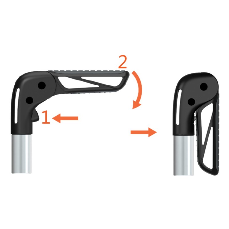 Poignée de dossier escamotable OMOBIC TRIP pour fauteuil roulant