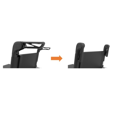 Poignée de dossier escamotable OMOBIC TRIP pour fauteuil roulant