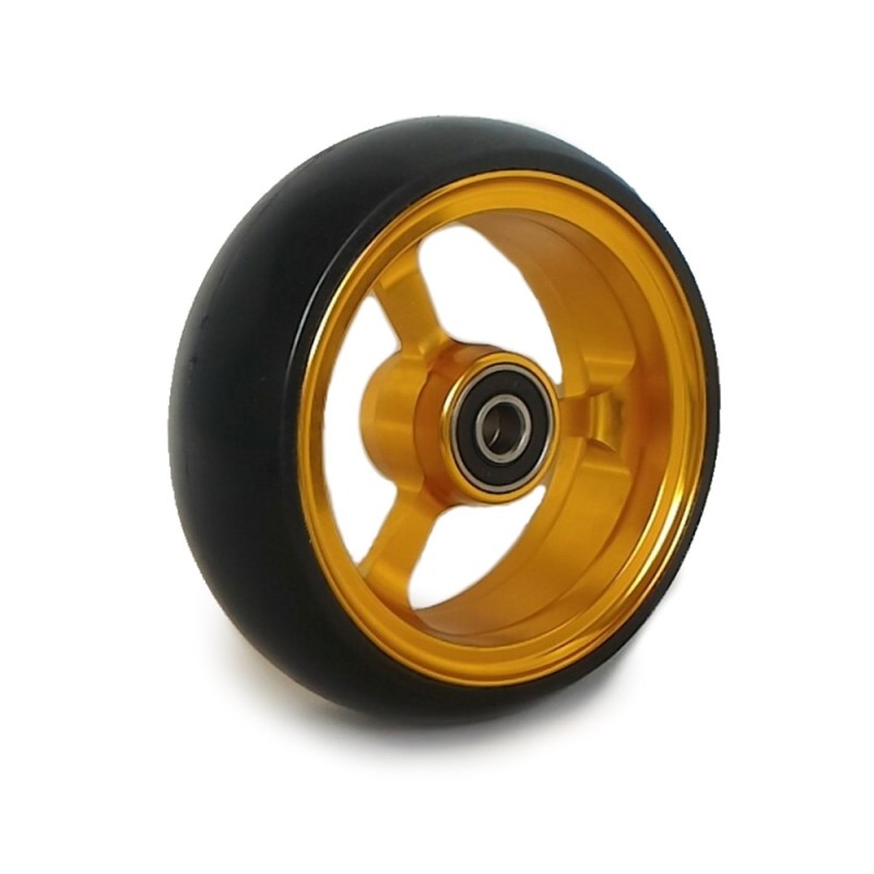 Roue Aluminium 4" pour fauteuil roulant 100x25