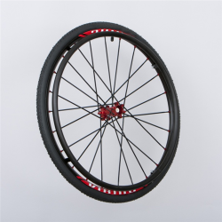 Roue complète Active VIKING 24" 540mm rayons X cross pour fauteuil roulant