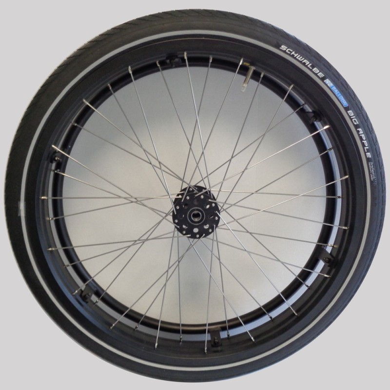 Roue complète OMOBIC BUDDY FAT 24" pour fauteuil roulant droite ou gauche