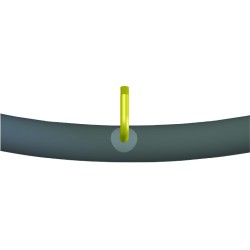 Chambre à air 2.50-8 (70-203) Schrader coudée 90-90 pour fauteuil roulant