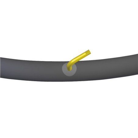 Chambre à air 200 x 50 (47/50-94) Schrader coudée 90-30 WH767 pour fauteuil roulant