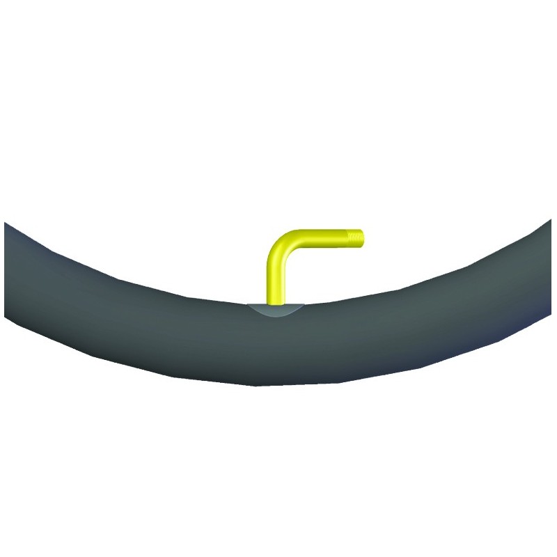 Chambre à air 200 x 50 (47/50-94) Schrader coudée 90-30 WH767 pour fauteuil roulant