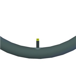 Chambre à air 24 x 1.50/2.00 (40/62-507) AV10 Schrader droite 40 mm pour fauteuil roulant