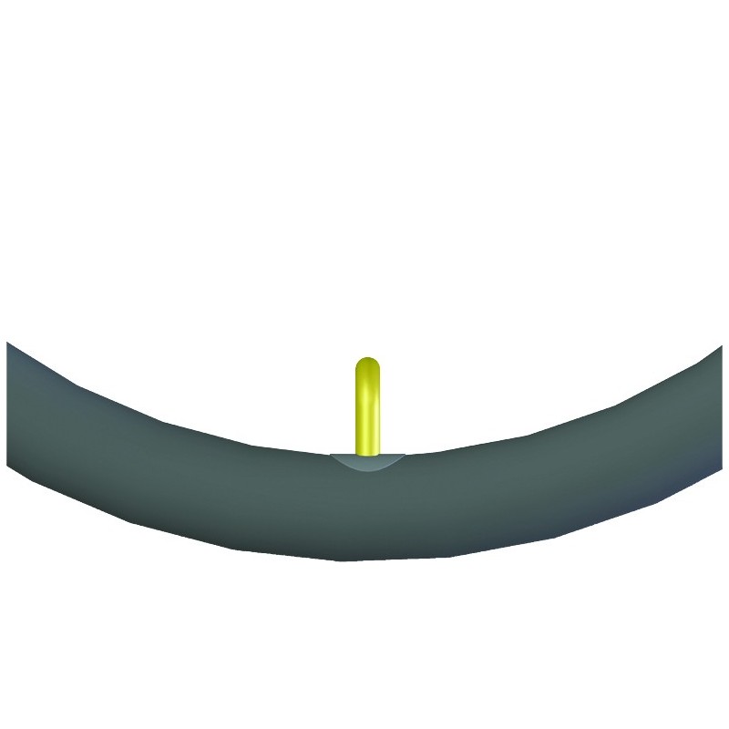 Chambre à air 3.50-4 (104-102) Schrader coudée 90-90 pour fauteuil roulant