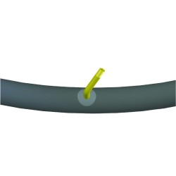 Chambre à air 6 x 1-1/4 (32-74) Schrader coudé 45-45 pour fauteuil roulant