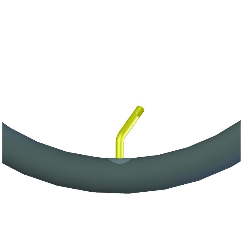 Chambre à air 6 x 1-1/4 (32-74) Schrader coudé 45-45 pour fauteuil roulant