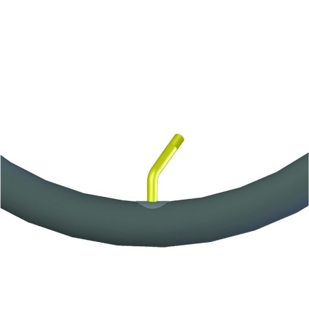 Chambre à air 6 x 1-1/4 (32-74) Schrader coudé 45-45 pour fauteuil roulant