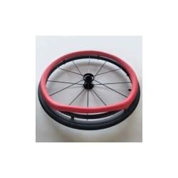 Protection adhérente à clipper sur main courant de fauteuil roulant