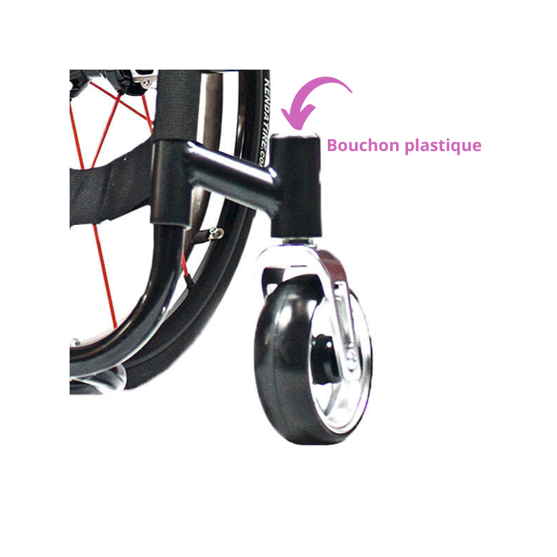 Bouchon plastique tube fauteuil roulant
