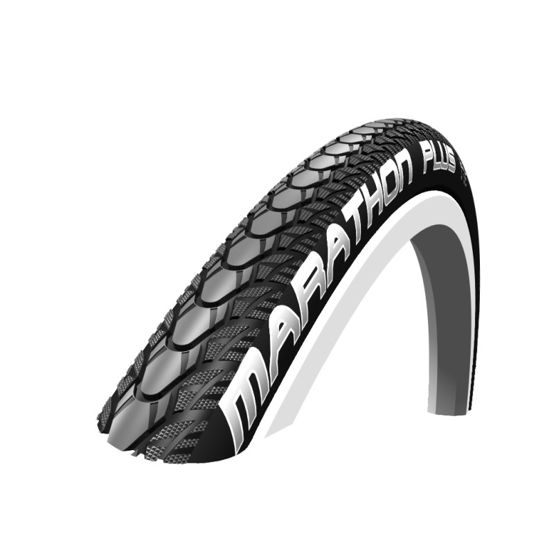 Pneu SCHWALBE MARATHON PLUS EVO noir cranté pour fauteuil roulant